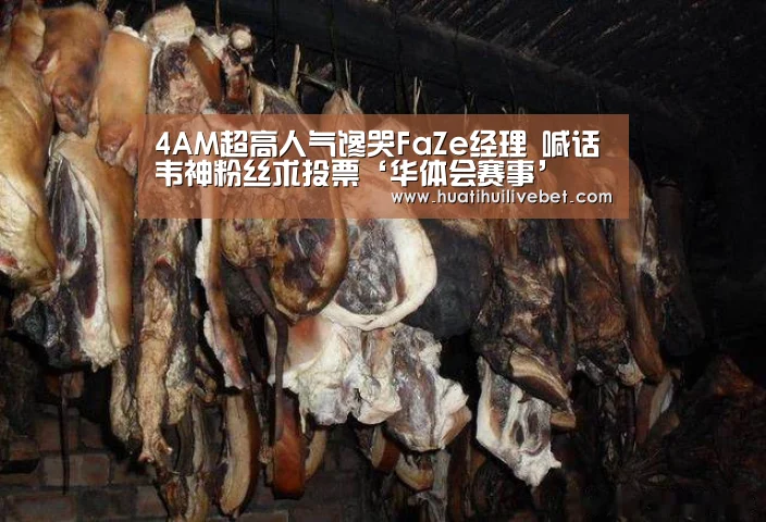 4AM超高人气馋哭FaZe经理 喊话韦神粉丝求投票‘华体会赛事’(图4) 华体会平台